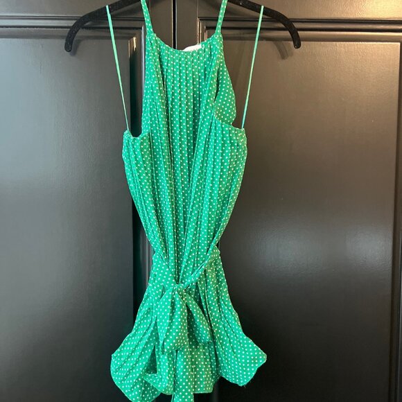 Pleated Halter Top - Polka Dot - Size Small - Picture 2 of 7